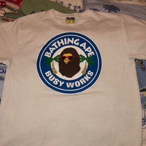 White BAPE shirt
